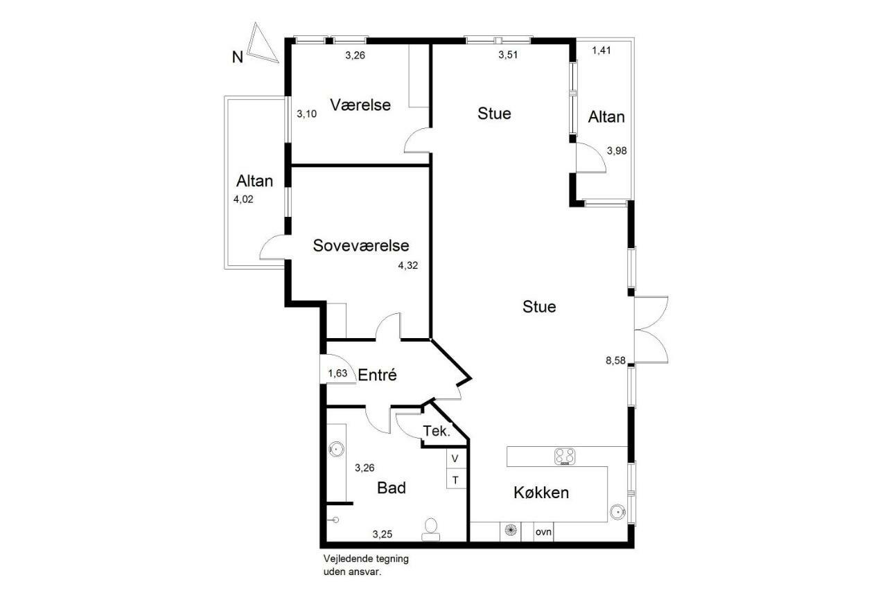 Luxury City Center Harbour Apartment 2 Bedroom Сённерборг Экстерьер фото